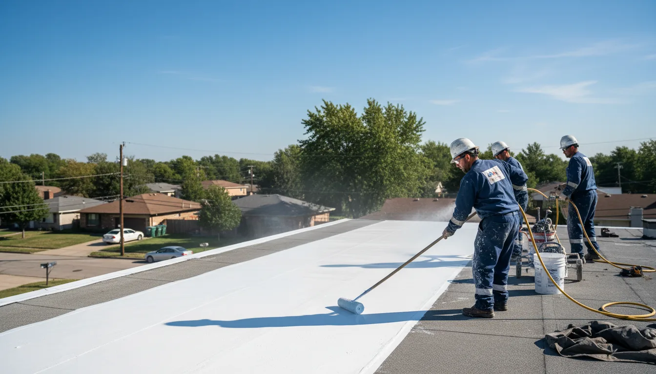 Commercial roof coating in Otisco, IN near me